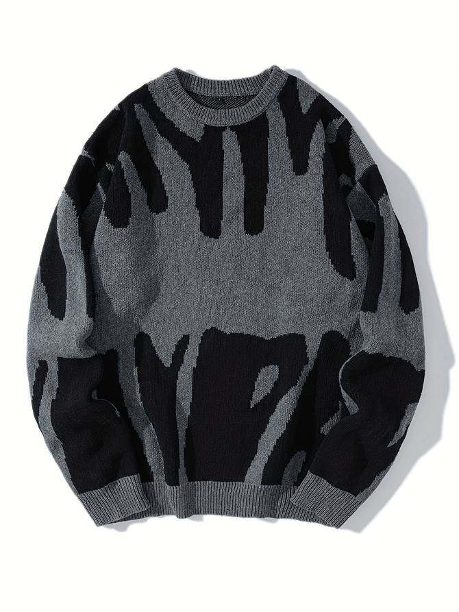 Mika Roelof Pull Homme Col Rond – Style Moderne et Confort Optimal pour l'Hiver