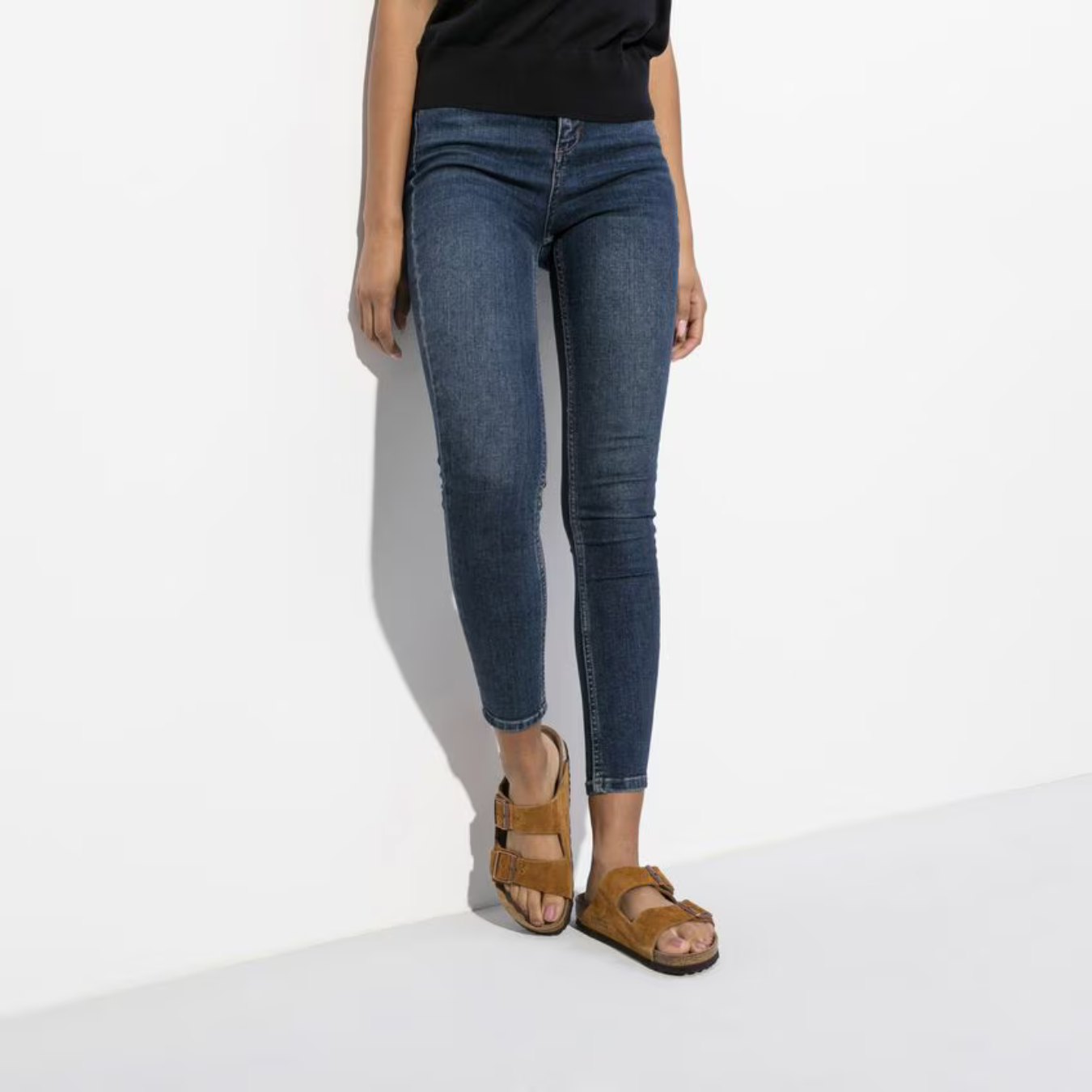 Arizona Suède | Sandales Cuir Velours Lit de Pied Souple – Confort Anatomique Décontracté
