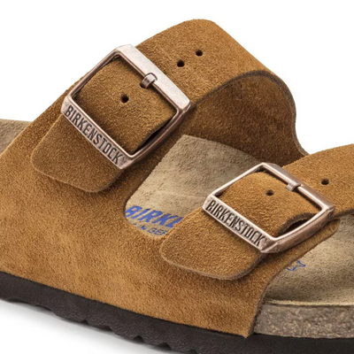 Arizona Suède | Sandales Cuir Velours Lit de Pied Souple – Confort Anatomique Décontracté