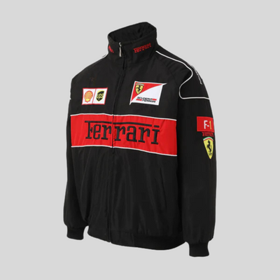 Veste de Course Ferrari Vintage Unisexe – Style Rétro F1