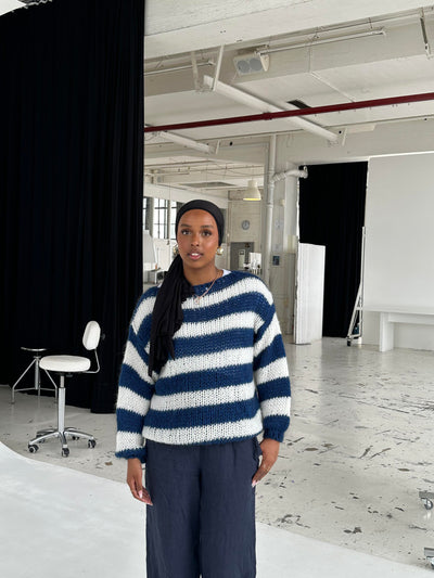 Bonafita Liana | Liana Pull en Tricot à Rayures – Confort Douillet et Élégance Décontractée