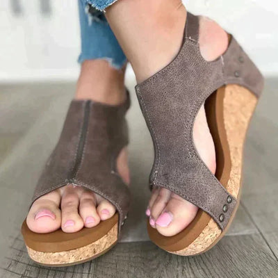 ALIA Sandales à talon compensé pour femmes – Design élégant et confort exceptionnel