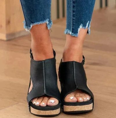 ALIA Sandales à talon compensé pour femmes – Design élégant et confort exceptionnel