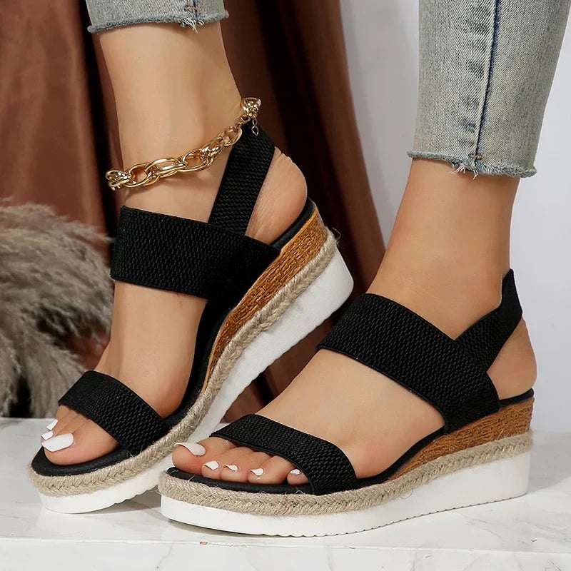 Sandales Elliana à Bride de Cheville Extensible – Confort et style tout au long de la journée