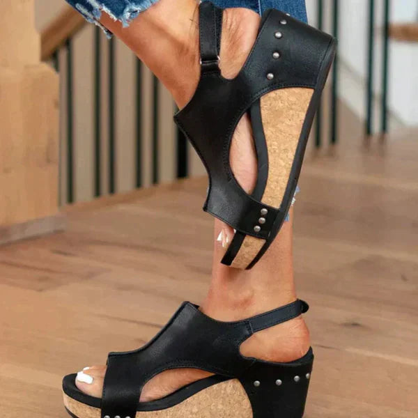 ALIA Sandales à talon compensé pour femmes – Design élégant et confort exceptionnel