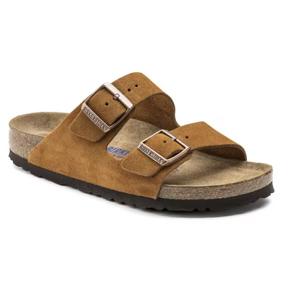 Arizona Suède | Sandales Cuir Velours Lit de Pied Souple – Confort Anatomique Décontracté