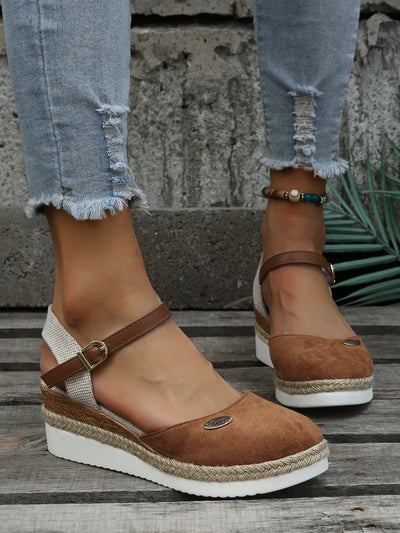 MIKAELA | Sandales Orthopédiques à Talons Compensés Confortables – Élégance et Soutien