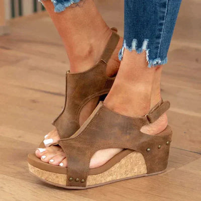 ALIA Sandales à talon compensé pour femmes – Design élégant et confort exceptionnel