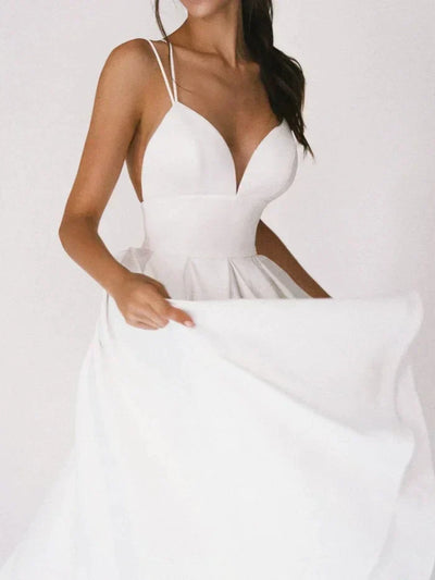 Robe Midi Mandy – Élégance et Confort avec Dos Nu et Décolleté en V