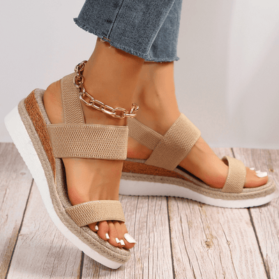 Sandales Elliana à Bride de Cheville Extensible – Confort et style tout au long de la journée