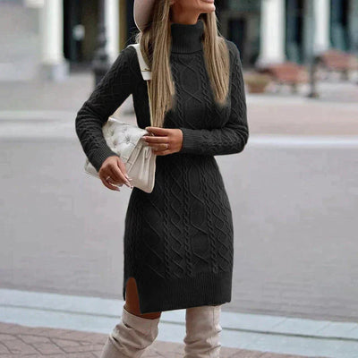 Robe en Tricot Élégante pour l'Hiver – Confort et Style Intemporel