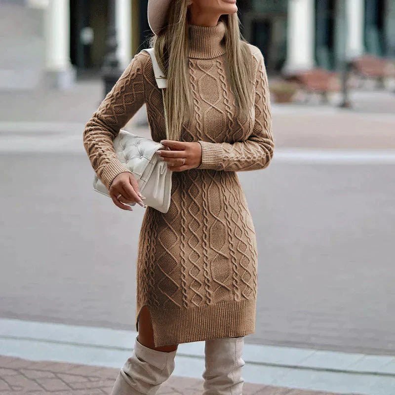 Robe en Tricot Élégante pour l'Hiver – Confort et Style Intemporel