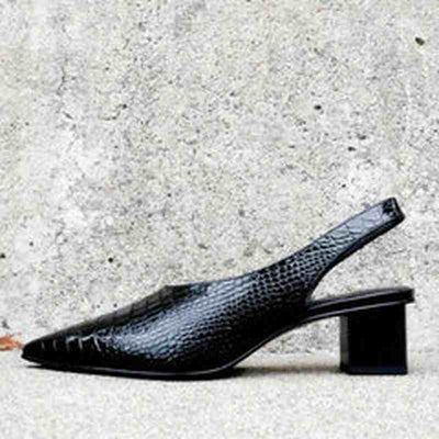 Lara Escarpins Orthopédiques Croco – Élégance et confort ergonomique au quotidien