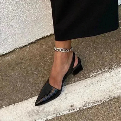 Lara Escarpins Orthopédiques Croco – Élégance et confort ergonomique au quotidien