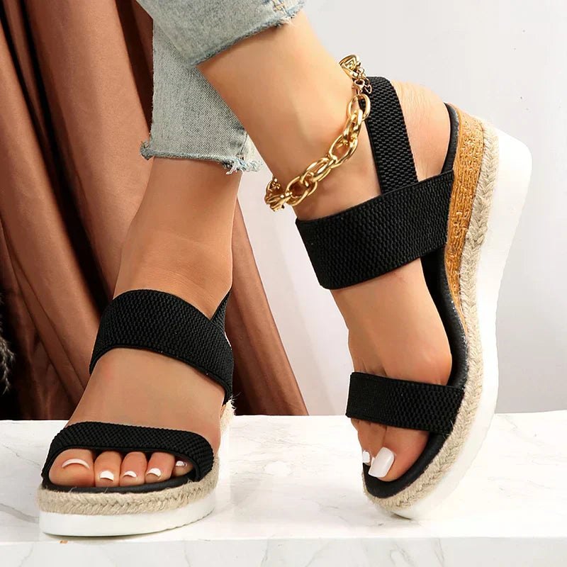 Sandales Elliana à Bride de Cheville Extensible – Confort et style tout au long de la journée
