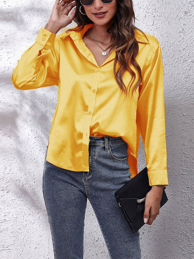 Blouse en Soie Luxueuse – Élégance et Confort avec Manches Longues