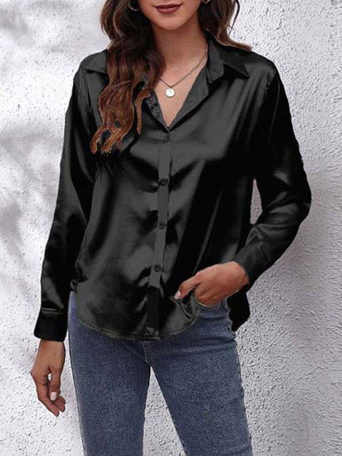 Blouse en Soie Luxueuse – Élégance et Confort avec Manches Longues