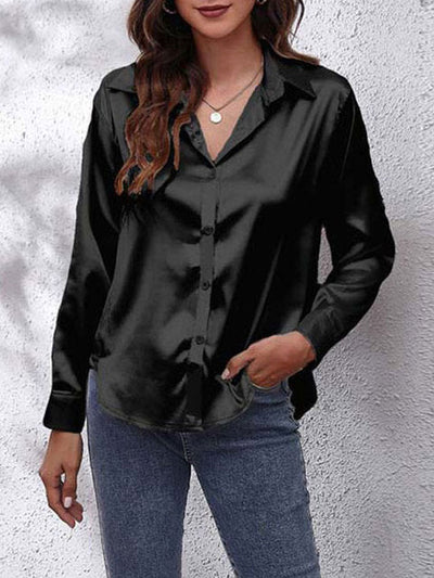 Blouse en Soie Luxueuse – Élégance et Confort avec Manches Longues