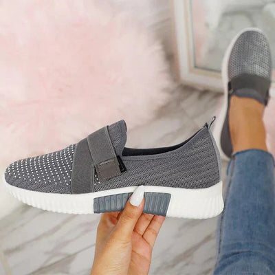 Baskets Slip-On Femme avec Velcro – Confort & Style au Quotidien