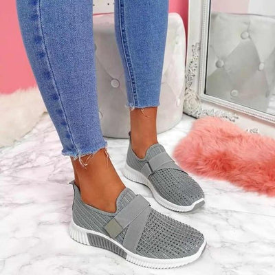 Baskets Slip-On Femme avec Velcro – Confort & Style au Quotidien