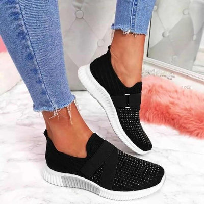 Baskets Slip-On Femme avec Velcro – Confort & Style au Quotidien