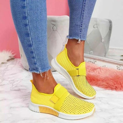 Baskets Slip-On Femme avec Velcro – Confort & Style au Quotidien