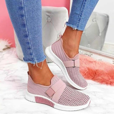 Baskets Slip-On Femme avec Velcro – Confort & Style au Quotidien