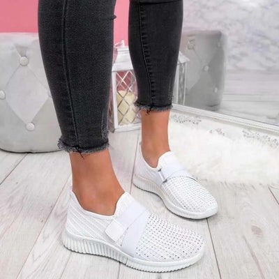 Baskets Slip-On Femme avec Velcro – Confort & Style au Quotidien