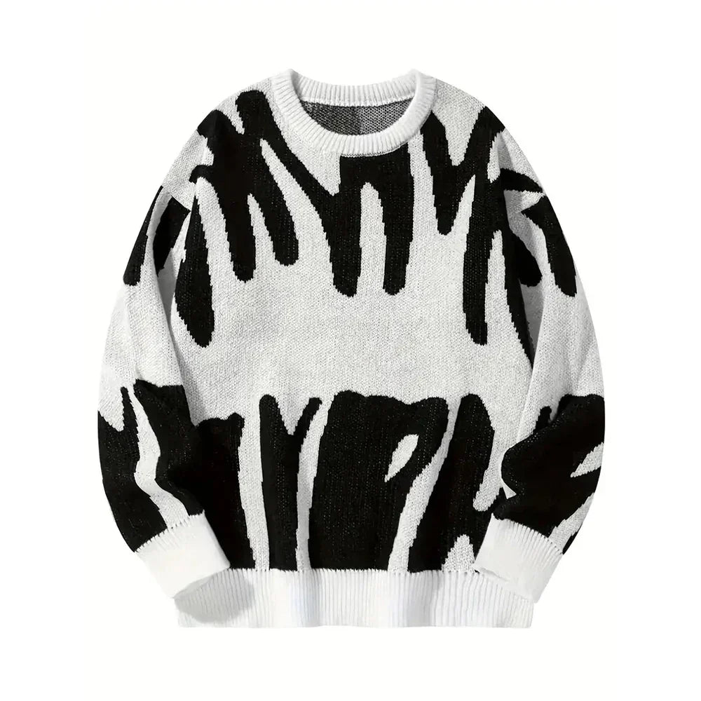 Mika Roelof Pull Homme Col Rond – Style Moderne et Confort Optimal pour l'Hiver