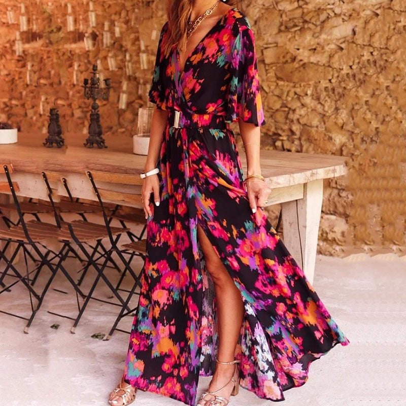 Robe Maxi KAREN – Élégante et Confortable à Enrouler