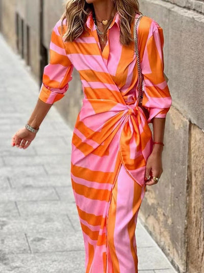 Robe TANYA – Élégance moderne avec des tons vibrants pour l'été