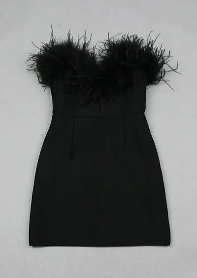 Alessandra Robe Mini – Élégance noire onyx pour une allure inoubliable