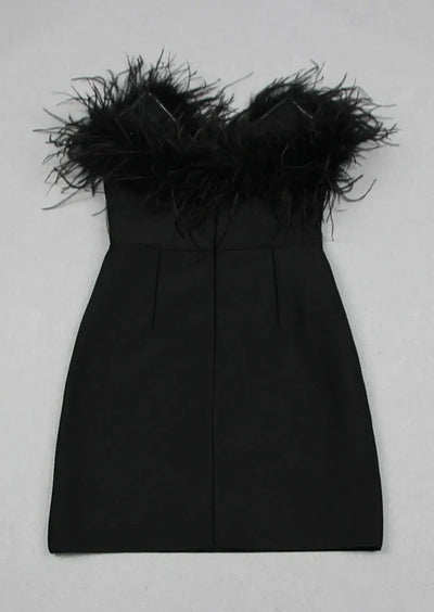 Alessandra Robe Mini – Élégance noire onyx pour une allure inoubliable