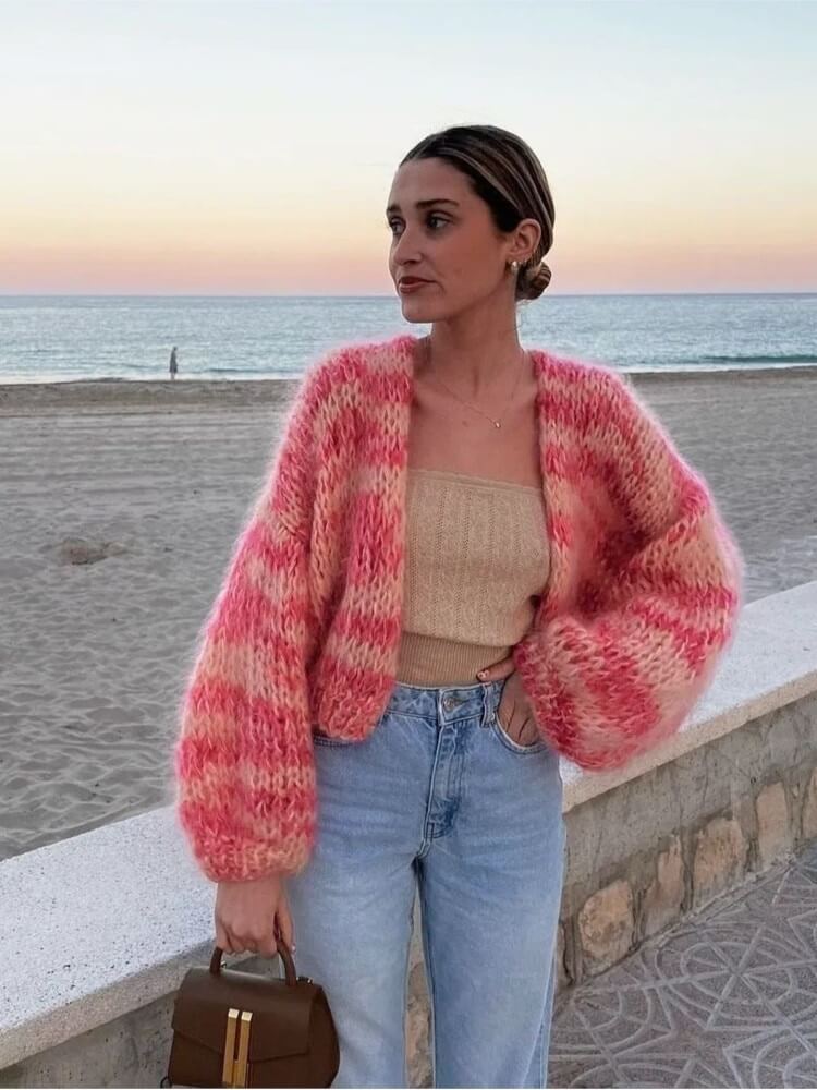 Bridget Pull à Manches Bouffantes – Élégance et chaleur pour l’hiver