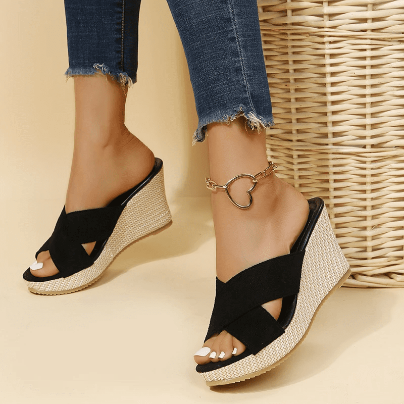 Sandales Orthopédiques JENNA – Confort et Soutien avec Talon Compensé