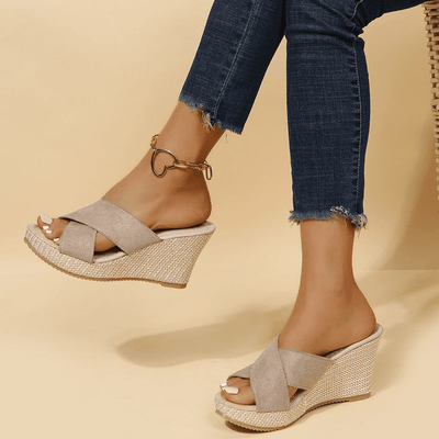 Sandales Orthopédiques JENNA – Confort et Soutien avec Talon Compensé