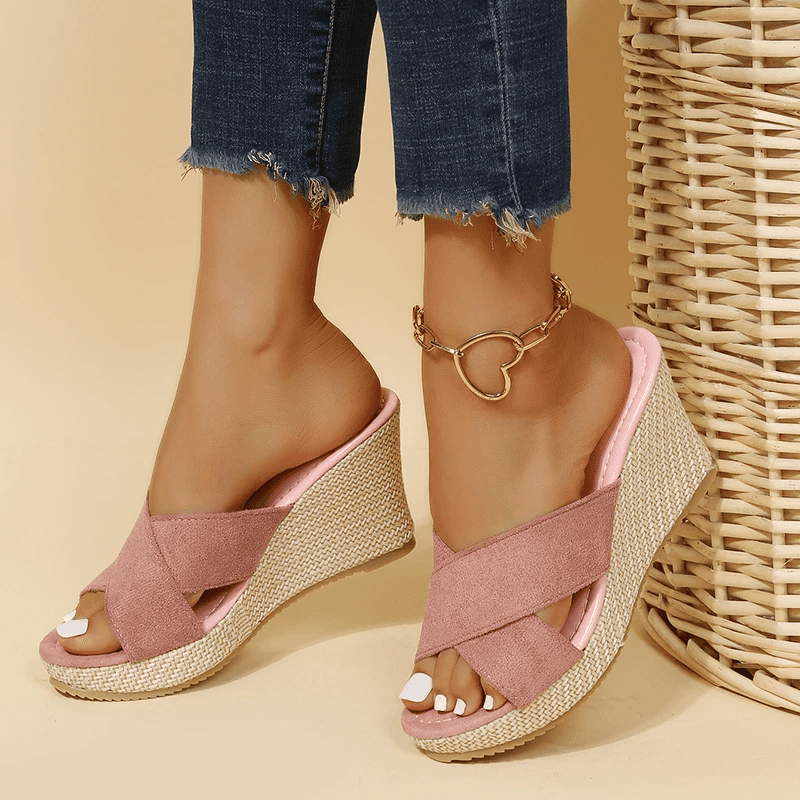 Sandales Orthopédiques JENNA – Confort et Soutien avec Talon Compensé