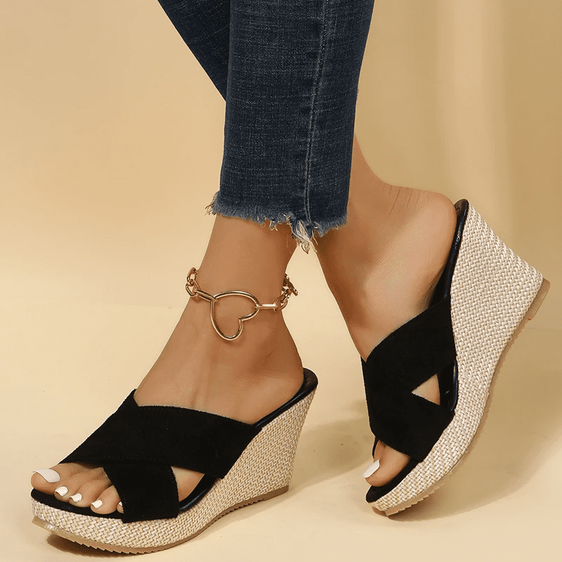 Sandales Orthopédiques JENNA – Confort et Soutien avec Talon Compensé