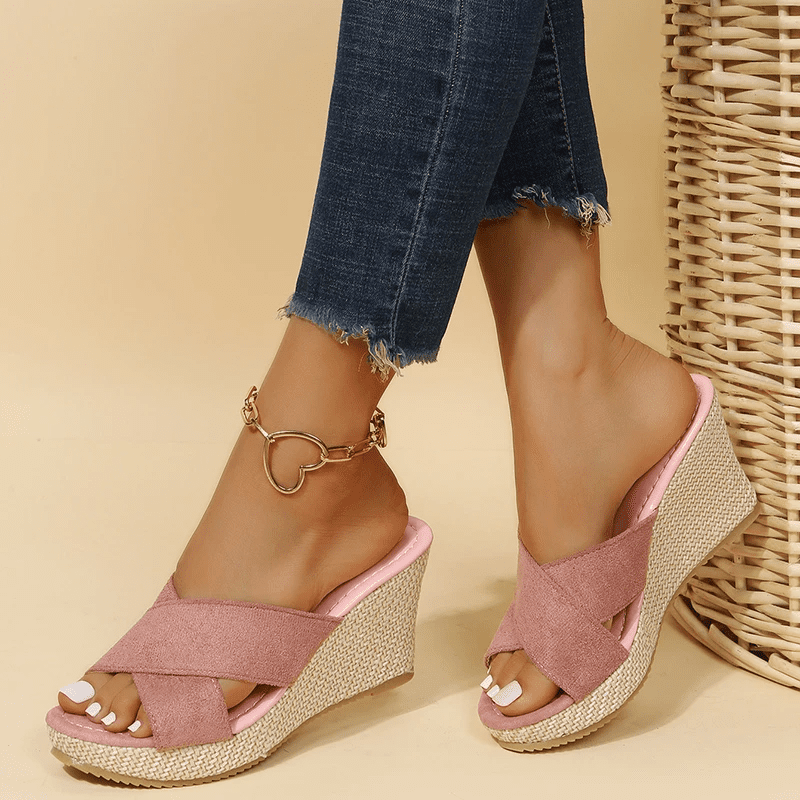 Sandales Orthopédiques JENNA – Confort et Soutien avec Talon Compensé