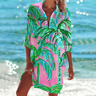 Robe d'Été Catherine – Élégance Féminine en Coupe A-Line, Idéale pour l'Été