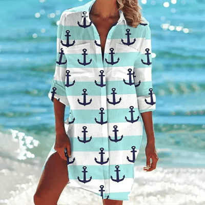 Robe d'Été Catherine – Élégance Féminine en Coupe A-Line, Idéale pour l'Été