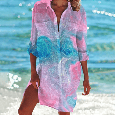 Robe d'Été Catherine – Élégance Féminine en Coupe A-Line, Idéale pour l'Été
