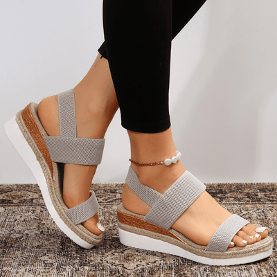 Sandales Elliana à Bride de Cheville Extensible – Confort et style tout au long de la journée
