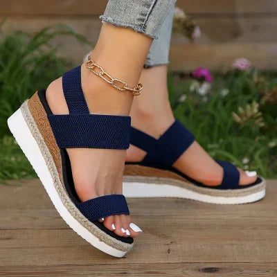 Sandales Elliana à Bride de Cheville Extensible – Confort et style tout au long de la journée