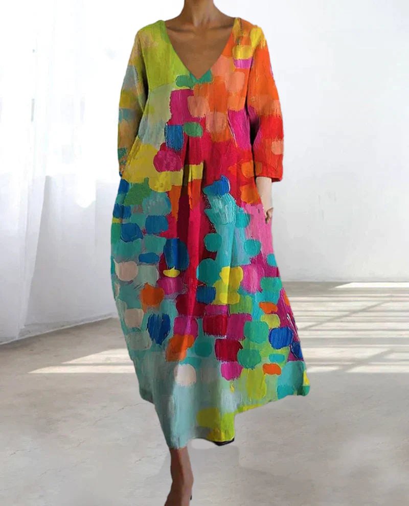 Anastasia – Robe Printemps Élégante, Confort et Élégance Raffinée