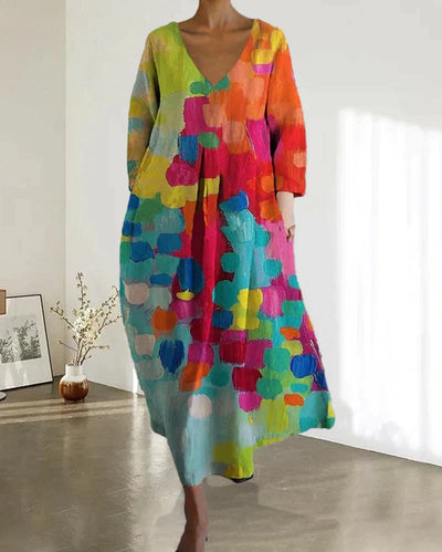 Anastasia – Robe Printemps Élégante, Confort et Élégance Raffinée