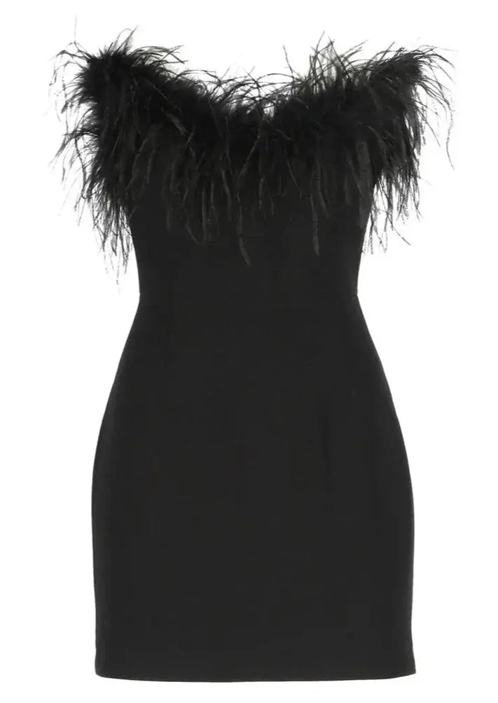 Alessandra Robe Mini – Élégance noire onyx pour une allure inoubliable