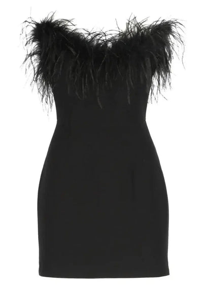 Alessandra Robe Mini – Élégance noire onyx pour une allure inoubliable