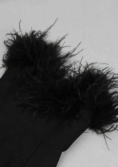Alessandra Robe Mini – Élégance noire onyx pour une allure inoubliable