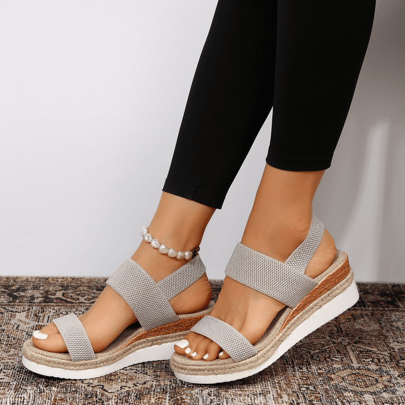 Sandales Elliana à Bride de Cheville Extensible – Confort et style tout au long de la journée